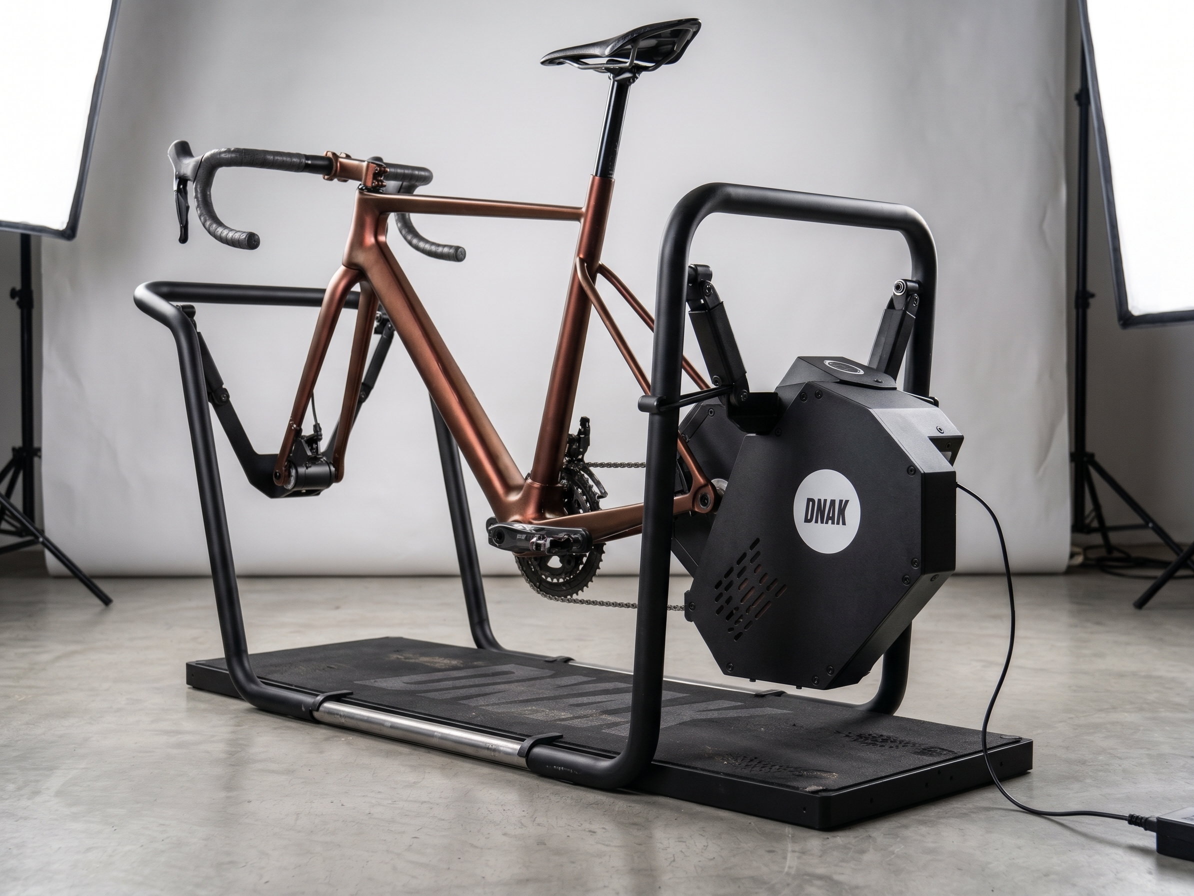 DNAK D1 avec un vélo de route